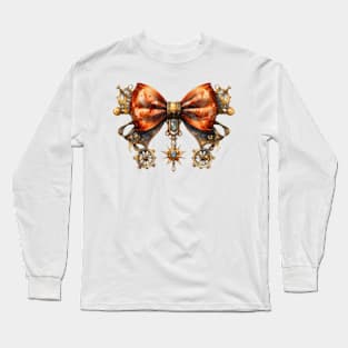 Steampunk Christmas Bow Long Sleeve T-Shirt